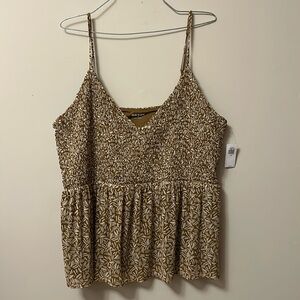 Old Navy tank top smocked top spaghetti straps V-neck lined size 2X new with tag
